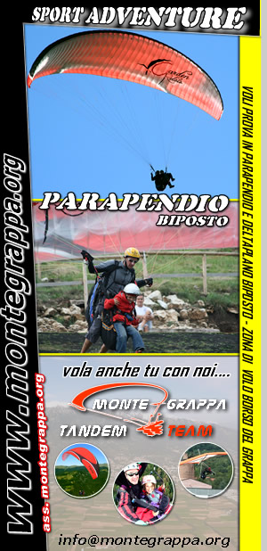 Parapendio Biposto Monte Grappa Tandem Team