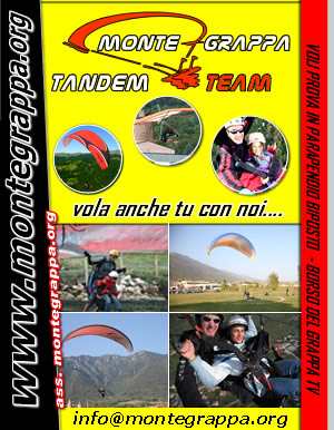 Parapendio Biposto Montegrappa Tandem Team