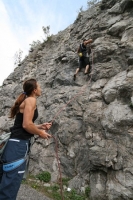 Foto di arrampicata in falesia 