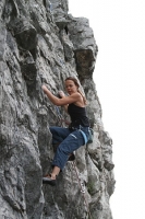 Foto di arrampicata in falesia 