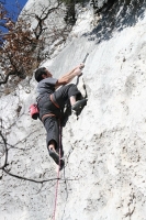 Foto di arrampicata in falesia 