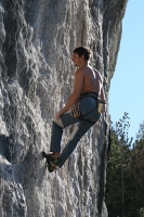 Foto di arrampicata in falesia 