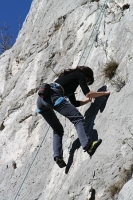 Foto di arrampicata in falesia 