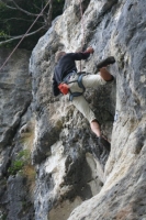 Foto di arrampicata in falesia 