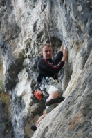 Foto di arrampicata in falesia 