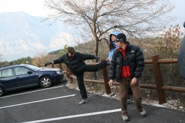 Foto di arrampicata in falesia 