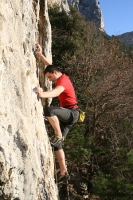 Foto di arrampicata in falesia 