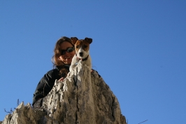 Foto di arrampicata in falesia 