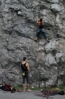 Foto di arrampicata in falesia 