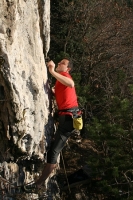 Foto di arrampicata in falesia 