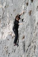 Foto di arrampicata in falesia 