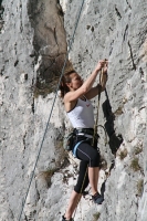 Foto di arrampicata in falesia 