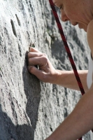 Foto di arrampicata in falesia 