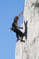 Foto di arrampicata in falesia 