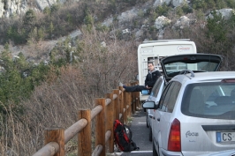 Foto di arrampicata in falesia 