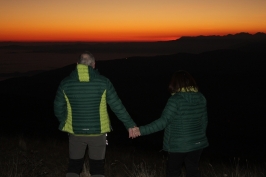 Camminata al Tramonto in Grappa e ricognizione di Carlo e Barbara