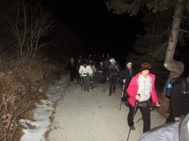 26 dicembre 2015 camminata in Grappa al tramonto e ricognizione Carlo