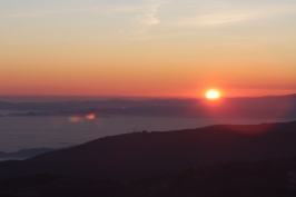 26 dicembre 2015 camminata in Grappa al tramonto e ricognizione Carlo