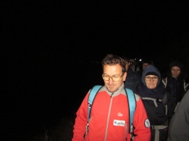 26 dicembre 2015 camminata in Grappa al tramonto e ricognizione Carlo