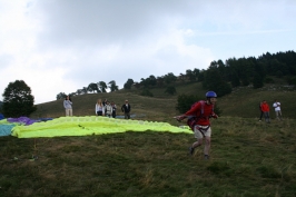 Foto campetto prova di parapendio