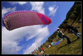 Foto campetto prova di parapendio