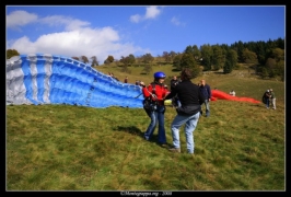 Foto campetto prova di parapendio