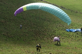 Foto campetto prova di parapendio