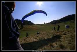 Foto campetto prova di parapendio