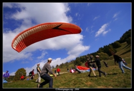 Foto campetto prova di parapendio