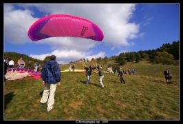 Foto campetto prova di parapendio