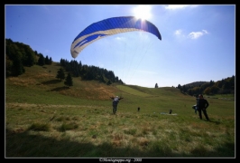 Foto campetto prova di parapendio