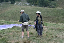 Foto campetto prova di parapendio