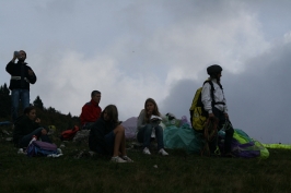 Foto campetto prova di parapendio