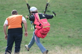 Foto campetto prova di parapendio