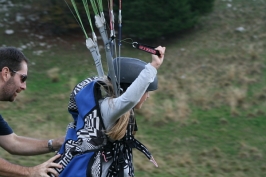 Foto campetto prova di parapendio