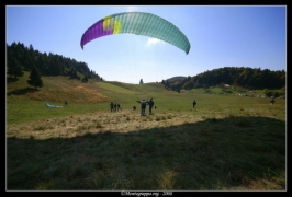 Foto campetto prova di parapendio