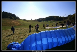 Foto campetto prova di parapendio