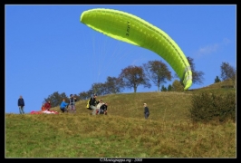 Foto campetto prova di parapendio