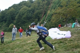 Foto campetto prova di parapendio