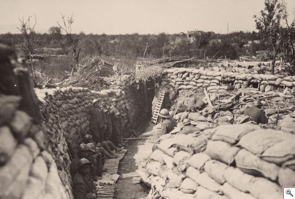 WWI Fifth Battle of the Isonzo Italian lines